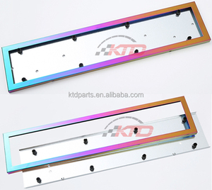 Soporte de marco de matrícula duradero KTD, cubierta metálica para matrícula de coche, soporte para matrícula - Product Image 4