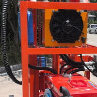 Foreuse de puits portable DQ, profondeur max. 200m, moteur diesel, boîte de vitesses, composants essentiels pour puits d'eau montés sur remorque, roulement facile à installer