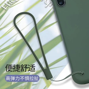 Silicone Phone Lanyard <b>Braided</b> Rope Green Soft Case <b>Accessory</b> For Mobile Phone Straps With High Elasticity Comfortable Wear - Product Image 4