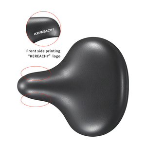 KEREACHY Design personnalisé en usine <span class=keywords><strong>selle</strong></span> <span class=keywords><strong>de</strong></span> vélo électrique en cuir PVC super large et épais coussin <span class=keywords><strong>de</strong></span> siège imperméable et confortable - Product Image 5
