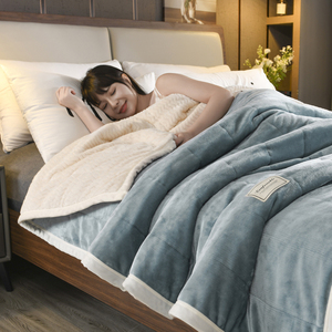 <span class=keywords><strong>Manta</strong></span> de cama de <span class=keywords><strong>invierno</strong></span> de doble cara personalizada de fábrica - Product Image 1