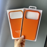 Étui de téléphone en cuir avec logo de marque original pour iPhone 17 Pro Max, coque magnétique compatible avec la charge sans fil, 17 Pro Max avec boîte