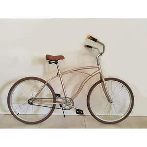 Freno a pedale all'ingrosso donna uomo Beach Cruiser Bike 26 pollici Coaster Brake Beach Cruiser Bicycle