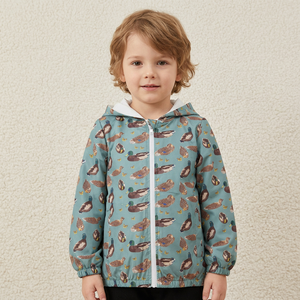 Veste à capuche zippée pour enfants BT1818 Mallard Ducks - Product Image 1