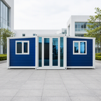 Maison Modulaire Préfabriquée Économique en Conteneur 20 pieds, 2 Chambres, Alimentation Solaire, Appartement Moderne Extensible