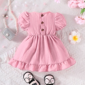 Vestidos Casuales de Princesa para Bebés Niñas de 0 a 36 Meses, Vestido de Verano con Mangas Cortas Abullonadas y Volantes para Cumpleaños - Product Image 2