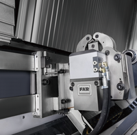 Tour CNC Fanuc 3 axes robuste pour le tournage de métaux, à banc incliné, mono-broche, haute précision, déplacement de 3000 mm