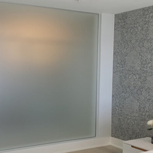 High Quality Double-Sided Acid Etched Water Frosted Tempered <b>Sandblasted</b> Glass for Bathroom Use Durable Structure - Product Image 6