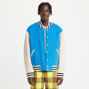 Chaqueta Varsity de Alta Calidad para Hombre, Estilo Urbano, Manga Larga, Material Transpirable para Invierno, OEM - Product Image 1