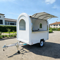 Camion de restauration entièrement équipé avec cuisine complète, petite remorque alimentaire, restaurant mobile commercial pour les services de traiteur