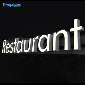 Lettres en relief 3D personnalisées rétroéclairées par LED, étanches, pour enseigne de magasin, boîte à lumière avec <span class=keywords><strong>nom</strong></span> de magasin - Product Image 2