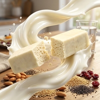 Barre protéinée à la quinoa, aux amandes et aux graines de chia, faible en glucides, collation énergétique, marque privée OEM