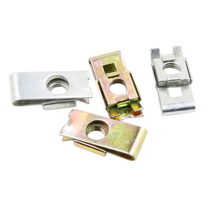 Écrou à ressort carré <span class=keywords><strong>en</strong></span> acier 65Mn zingué, écrou à cage <span class=keywords><strong>en</strong></span> acier au carbone haute résistance pour machines CVC, construction et automobile - Product Image 4