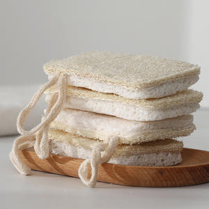 Brosse de nettoyage de cuisine moderne en pulpe de bois compressée, type Loofah, pour la vaisselle, les casseroles et le démaquillage - Product Image 1