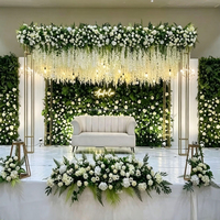 Hochzeitsblumen 2026 Neues Design Luxuriöser Weißer Fotografie-Hintergrund Dekor Anpassbarer Hochzeits-Hintergrund