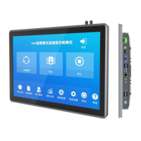 Panel sentuh Aluminium 15.6 inci layar sentuh PC industri IPC dengan 2xCOM 6USB 2Lan RJ45 untuk terminal tanam workstation