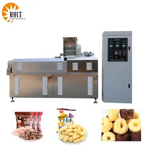 Machine de fabrication automatique pour la fabrication de bâtonnets bouffants de maïs électriques snacks ligne d'extrudeuse de production alimentaire