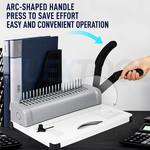Manual Binding <b>Machine</b> A4 A3 Paper <b>Punch</b> Binder <b>Machine</b> Plastic Comb Binding Tool Office Document Binding Equipment - Product Image 3
