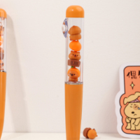 Nouveau Design 2024 Adorable Capybara Jenga DIY Stylo en Plastique Dessin Animé pour Enfants et Étudiants avec Largeur d'Écriture de 0,5 mm