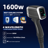 UP-PortaLase Appareil d'épilation au laser diode portable de bureau, longueurs d'onde 755nm/808nm/1064nm, puissance 800W, refroidissement par eau, indolore