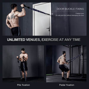 Innstar - Juego de 11 <span class=keywords><strong>Bandas</strong></span> de Resistencia de Látex Cubiertas de Tela <span class=keywords><strong>con</strong></span> <span class=keywords><strong>Bandas</strong></span> para Tobillos, <span class=keywords><strong>Bandas</strong></span> Elásticas para Ejercicio Físico - Product Image 2