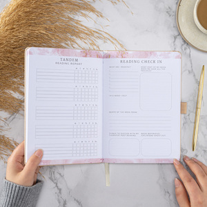 A5 Leesdagboek Pu Lederen Hardcover Dagboek Cross Border Naaien Notebook Cadeau Voor Studenten En Nieuwe Lezers - Product Image 4