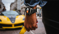 Montre connectée ronde AMOLED 1,43 pouce avec charge magnétique 500 mAh, fonction SOS, suivi d'entraînement, étanche IP69K, GPS, Relogio Digital Smart Watch