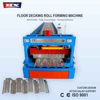Machine de formage à rouleaux pour panneaux de plancher en acier galvanisé 806, automatique, certifiée CE, avec support à distance