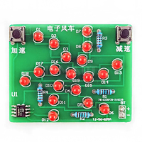 Kit de Bricolaje Electrónico, Kit de Práctica Divertido con Alimentación de CC 5V, Diseño MCU de Velocidad Ajustable para Soldadura Electrónica