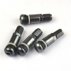 Válvula de Neumático Sin Cámara de Fondo Plano 525 de Acero Inoxidable con Boca Americana para Reparación y Reemplazo de Neumáticos Sólidos - Product Image 1