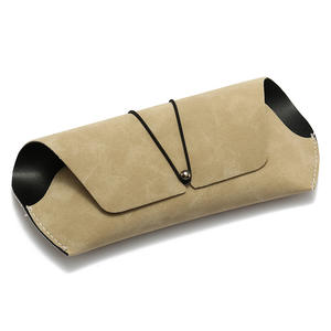 Vente en gros de haute qualité Sac <span class=keywords><strong>souple</strong></span> <span class=keywords><strong>Étui</strong></span> en cuir pour <span class=keywords><strong>lunettes</strong></span> Convient à la plupart des femmes Logo personnalisé - Product Image 5