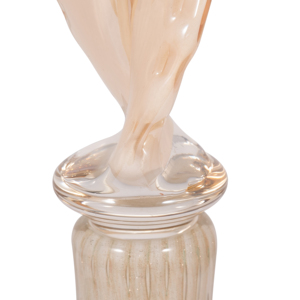 Vaso in vetro a goccia con decorazione a foglia per soggiorno, camera da letto, ufficio, tavolo - Product Image 5