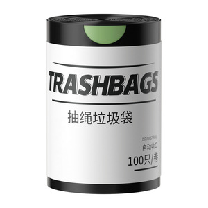 Large Size Kitchen Trash Can Plastic Bag With Drawstring Closure Thickened Xl Household Portable Economical Pack - Product Image 4