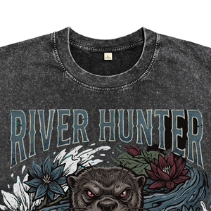 Camisetas Vintage con Lavado Ácido y Transpirables para Hombre, Ropa con Estampado Retro Personalizado, Camisetas Holgadas de Estilo Urbano para Hombre - Product Image 3