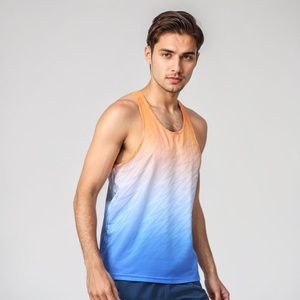 เสื้อกล้ามวิ่งโพลีเอสเตอร์ 100% แบบกำหนดเองได้  สำหรับผู้ชาย น้ำหนักเบา เหมาะสำหรับออกกำลังกาย - Product Image 3