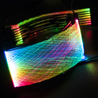 ARGB 3*8(6 + 2)Pin RGB Tressé Extension Sleeved Cable Kit Custom Power Supply Management Synchronous PSU Computer Accessories