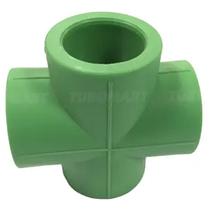 OEM Factory Plastic PPR Fitting Cross PN10 PN20 Cold Hot Water Pipe Home Build For Drinking Water