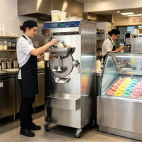 Máquina Comercial Multiprograma para Helado Duro, Pasteurizador de Acero Inoxidable, Congelador de Gelato por Lotes para Restaurantes