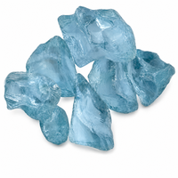 Pierres de verre concassé massif effet vitrail pour aménagement paysager moderne, foyers, remplissages de vases, décoration extérieure - Écologique et étanche