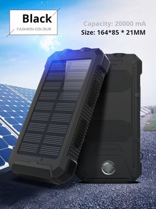 Power Bank <span class=keywords><strong>Portatile</strong></span> <span class=keywords><strong>Solare</strong></span> da 20000mAh, Grande Capacità, Doppia Illuminazione, Tre Protezioni di Ricarica, Display, Custodia e Bussola Integrati - Product Image 3