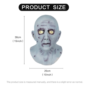 Máscara Facial Completa <span class=keywords><strong>de</strong></span> Látex <span class=keywords><strong>de</strong></span> Anciano Aterrador y Divertido para Halloween y Navidad - Disfraz Clásico para Fiestas Temáticas <span class=keywords><strong>de</strong></span> Halloween - Product Image 2