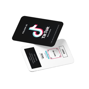 Espositore per Carte NFC Contactless in PVC, Biglietti da Visita, Codici <span class=keywords><strong>QR</strong></span>, Social Media, WhatsApp Personalizzati, Impermeabile per Hotel - Product Image 2