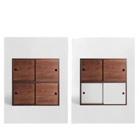 Meuble TV modulaire en pierre avec bibliothèque intégrée, mobilier de salon moderne et minimaliste, conception personnalisée OEM ODM