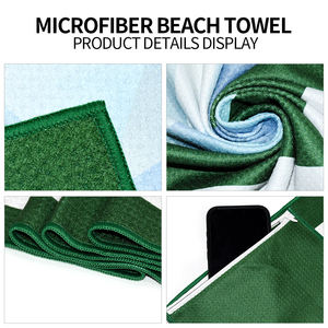 ผ้าเช็ดตัวชายหาดพิมพ์ลาย Eastsunshine Poker แห้งเร็ว ป้อง<span class=keywords><strong>ก</strong></span>ันทราย ผลิตจา<span class=keywords><strong>ก</strong></span>ไมโครไฟเบอร์โพลีเอสเตอร์รีไซเคิล แบบวาฟเฟิล - Product Image 4