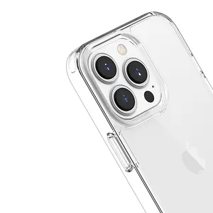 Transparente Slim Phone Case für iPhone 13mini 13 Pro 13Pro 13ProMax Hybrid TPU PC kristallklare einfache Telefonhülle