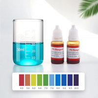 Kit de test d'eau professionnel pour aquariums et piscicultures domestiques, 5 réactifs de détection pour l'aquaculture, les piscines, l'eau potable et l'irrigation