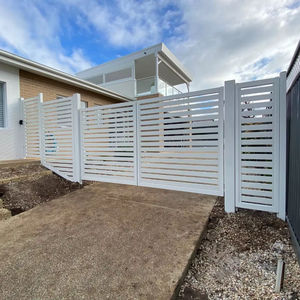 <span class=keywords><strong>Palissade</strong></span> d'intimité extensible <span class=keywords><strong>en</strong></span> Faux métal de latte de clôture de confidentialité <span class=keywords><strong>en</strong></span> <span class=keywords><strong>bois</strong></span> de conception professionnelle - Product Image 2