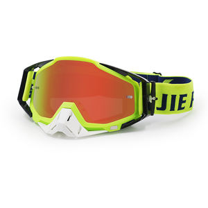 بيع بالجملة Jiepolly UV400 دراجة نارية دراجة نارية ترابية Pc عدسة مخصصة نظارة شمسية نظارات موتو نظارات - Product Image 1