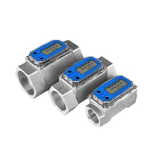 Electronic Turbine Flowmeter for Liquid Measurement Diesel Water Inline Pipe <strong>Flow</strong> Meter LCD Display Aluminum Alloy Stainless - Product Image 4