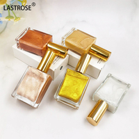 Outils de maquillage liquide pailleté de luxe pour le corps surligneur pour le visage huile scintillante pour le corps de marque privée